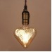 Kalp Hearts 40 Watt Flamanlı Vintage Rustik Ampul 